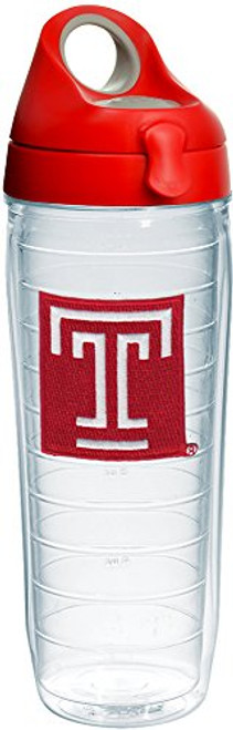 Tervis 1232459 Temple Owls Logo Insulated Tumbler with Emblem and Red with Gray Lid 24oz Water Bottle Clear Tervis 1232459 Temple Owls Logo Insulated Tumbler with Emblem and Red with Gray Lid 24oz Water Bottle Clear
