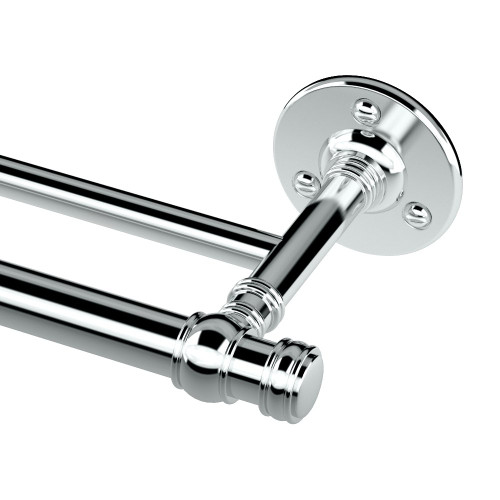 Gatco 4414 Cafe 24' Double Towel Bar, Chrome