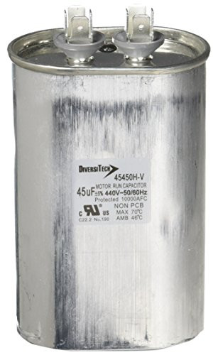 Diversitech 45450H Mtr. Run Cap, Oval, 45uf 440v