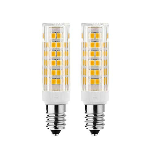Dimmable E11 LED Bulb,Warm White 3000K,6W Equivalent to 60W Halogen Bulb,360 Omni-Direction Beam Angle,AC 110V/120V/130V [2-Pack]