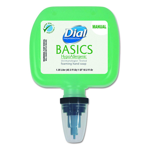 Dial Professional 05052 Basics Foaming Hand Wash, Honeysuckle, 1.25L, Cassette Refill (Case of 3)