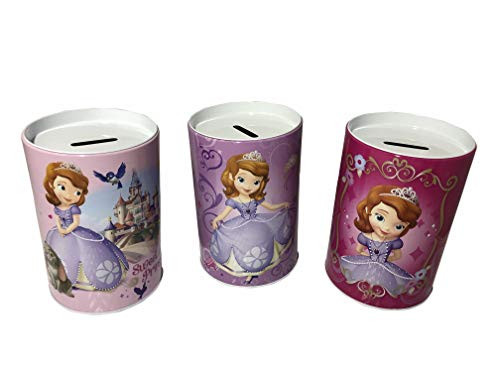 Set of 3 Sofia The First Kids Saving Coin Money Banks