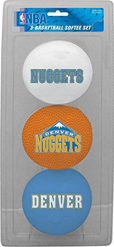 NBA Denver Nuggets Kids Softee Basketball (Set of 3), Small, Blue
