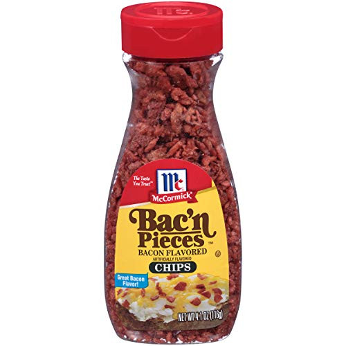 McCormick, Bac'n Pieces, Bacon Chips, 4.4oz Container (Pack of 3)