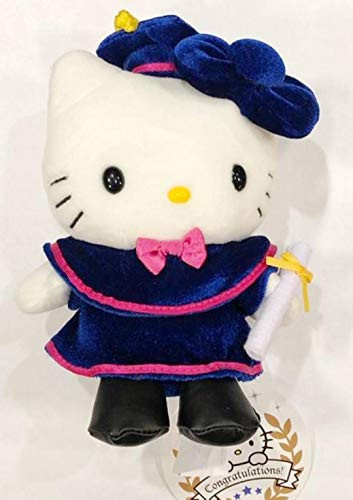 HK Hello Kitty 6" Graduation Plush - Blue Gown