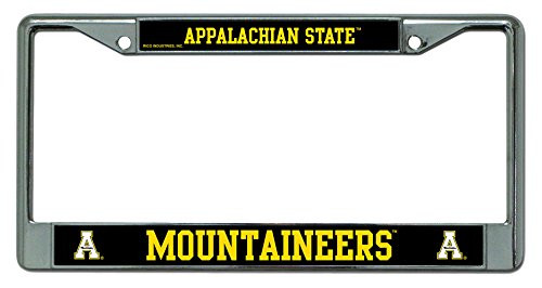 Rico Industries NCAA Appalachian State Mountaineers Standard Chrome License Plate Frame