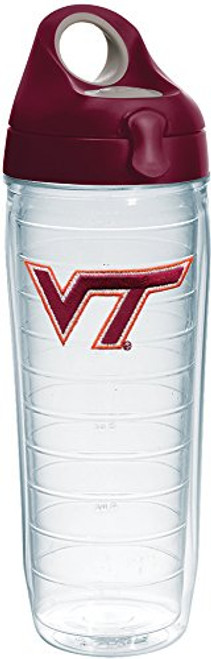 Tervis 1231284 Virginia Tech Hokies Logo Insulated Tumbler with Emblem and Maroon Lid, 24oz Water Bottle, Clear Tervis 1231284 Virginia Tech Hokies Logo Insulated Tumbler with Emblem and Maroon Lid, 24oz Water Bottle, Clear