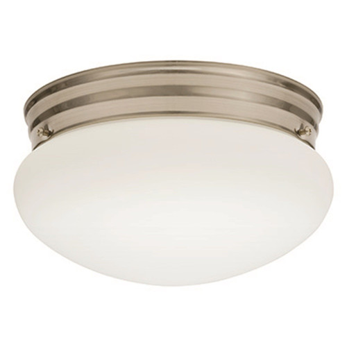 Lithonia Lighting FMMUSL 9 14840 BNP M4 LED Mushroom Flush Mount, 9-Inch, Brushed Nickel