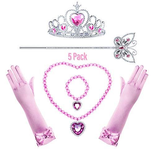 Princess Aurora Costume Accessories Set for Toddler Girls Dress Up Birthday Party