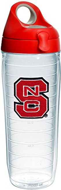 Tervis 1231010 NC State Wolfpack Logo Insulated Tumbler with Emblem and Red with Gray Lid, 24oz Water Bottle, Clear Tervis 1231010 NC State Wolfpack Logo Insulated Tumbler with Emblem and Red with Gray Lid, 24oz Water Bottle, Clear