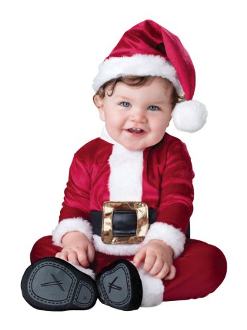 InCharacter Costumes Baby's Baby Santa Costume, Red/White, Small(6-12 Months)