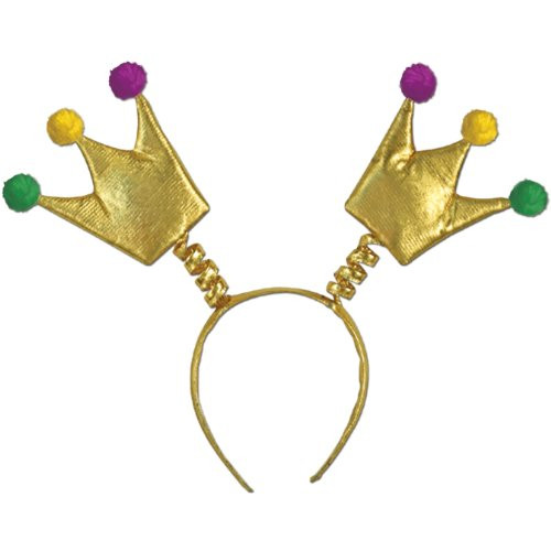 Mardi Gras Crown Boppers Party Accessory (1 count) (1/Pkg)