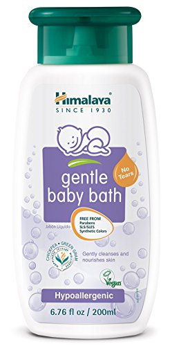 Himalaya Gentle Baby Bath, Baby Wash, Free-From Parabens, SLS/SLES and Phthalates, Dermatologist Tested, 6.76 oz (200 ml)
