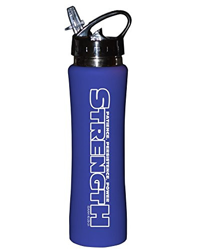 Divinity Boutique 24594 Steel Thermos Water Bottle Strength - Blue, Multicolor