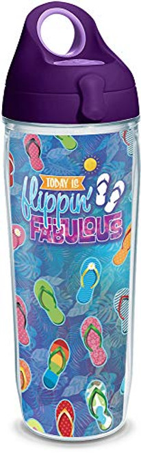 Tervis 1319209 Flippin Fabulous Insulated Tumbler with Wrap and Lid, 24 oz Water Bottle - Tritan, Clear Tervis 1319209 Flippin Fabulous Insulated Tumbler with Wrap and Lid, 24 oz Water Bottle - Tritan, Clear