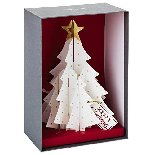Hallmark Paper Craft Christmas Boxed Cards, Pop Up Christmas Tree (5 Cards with Envelopes)