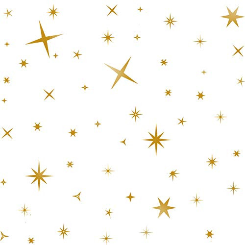 TOARTi DCTOP Sparkle Star Wall Decal Gold Stars Wall Stickers Removable Vinyl Wall Stickers for Kids Rooms Decor Gold Wall Decal for Stars Home Decoration,Gold