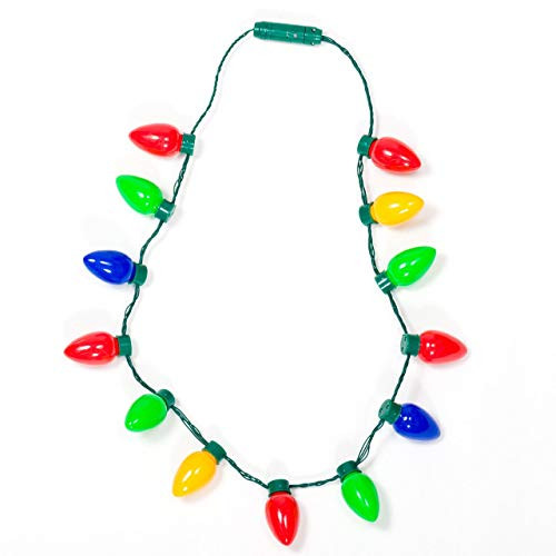 Gloworks Flashing Christmas Bulb Necklace