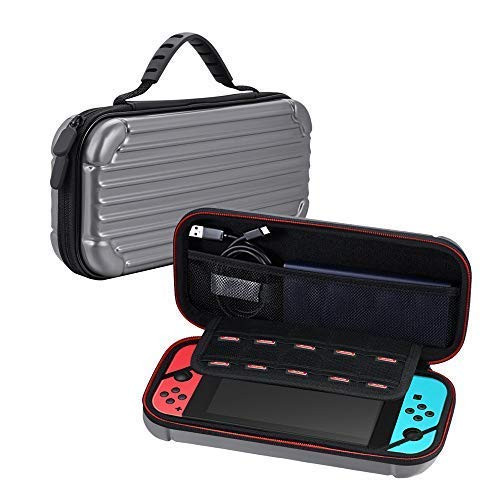 Carrying case for Nintendo Switch ?Protective Hard Portable Travel Carry Case Pouch for Nintendo Switch Console & Accessories,Grey