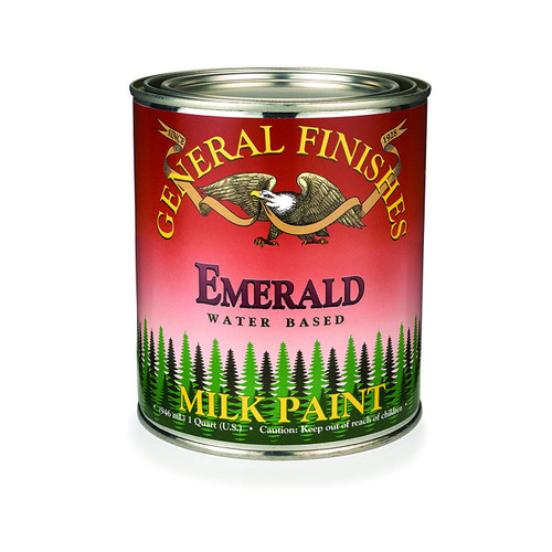 General Finishes QE Milk Paint, 1 quart, Emerald