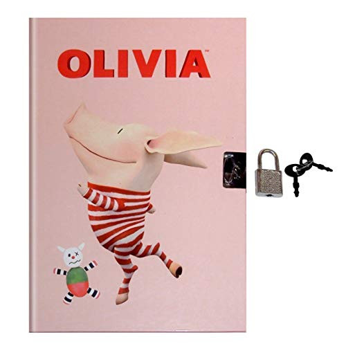Olivia Lock Diary for Girls - Pajama Dancer, 75 Pages, Hardbound, Lock & Keys.