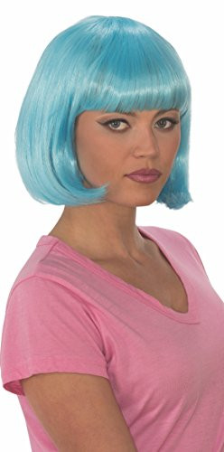 Rubie's Women's Glow Bob Wig, Blue, One Size