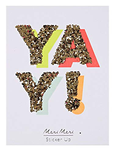 Meri Meri Yay Glitter Stickers - 6 Pack Bundle