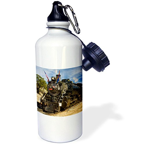 3dRose USA, Arizona-Grand Canyon Railway steam Engine 4960. -Sports Water Bottle, 21oz (wb_206442_1), 21 oz, Multicolored