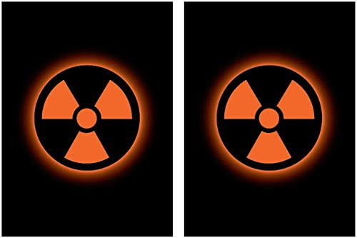100 Legion Supplies Absolute Iconic Orange Radiation Deck Protector Sleeves