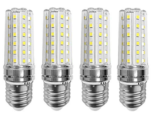 JKLcom E27 Corn LED Bulbs 12W LED Candelabra Bulb 100W Equivalent,12W LED Candle Bulbs,E26/E27 Medium Socket Base,Non-Dimmable,Daylight White 6000K,4 Pack