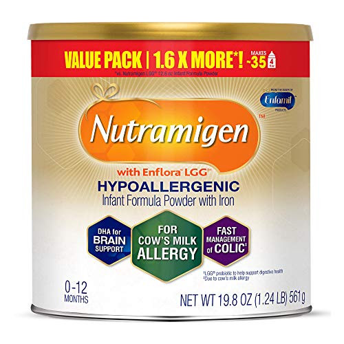 Enfamil Nutramigen Infant Formula - Hypoallergenic & Lactose Free Formula with Enflora LGG - Powder Can, 19.8 oz Enfamil Nutramigen Infant Formula - Hypoallergenic & Lactose Free Formula with Enflora LGG - Powder Can, 19.8 oz