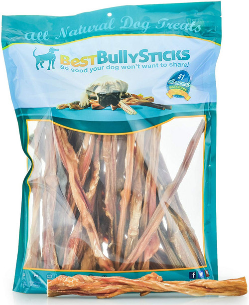 100% Natural Junior Bully Sticks by Best Bully Sticks - Beef Bladder Stick Dog Treats