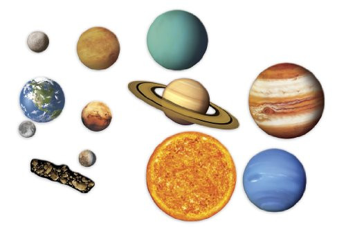 Learning Resources Giant Magnetic Solar System, Whiteboard Display, 13 Piece Set, Ages 5+