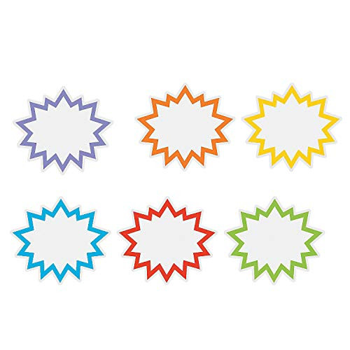 Fun Express - Bulletin Board Superhero Burst Cutouts - Educational - Classroom Decorations - Bulletin Board Decor - 48 Pieces