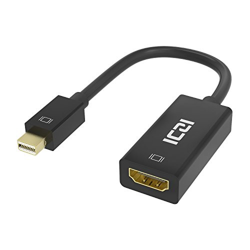 Thunderbolt to HDMI, ICZI 4K DisplayPort to HDMI (Mini DP) Adapter for MacBook, Chromebook Pixel, Surface Pro, HDTVs, Monitors, Projectors and More, 4K, Black Thunderbolt to HDMI, ICZI 4K DisplayPort to HDMI (Mini DP) Adapter for MacBook, Chromebook Pixel, Surface Pro, HDTVs, Monitors, Projectors and More, 4K, Black