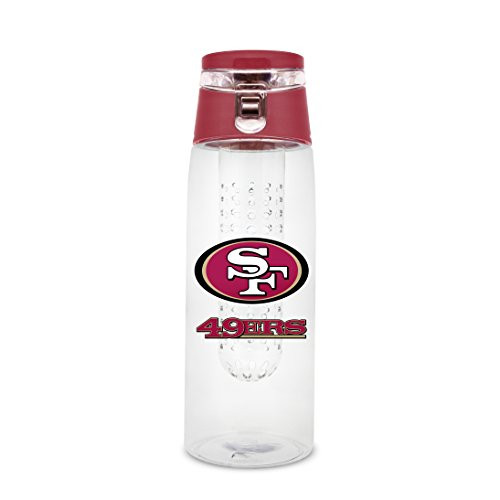 NFL San Francisco 49Ers 20oz Plastic Infuser Sport Bottle