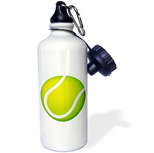 3dRose Tennis Typed Text Background-Sports Water Bottle, 21oz (wb_217235_1)), 21 oz Multicolored