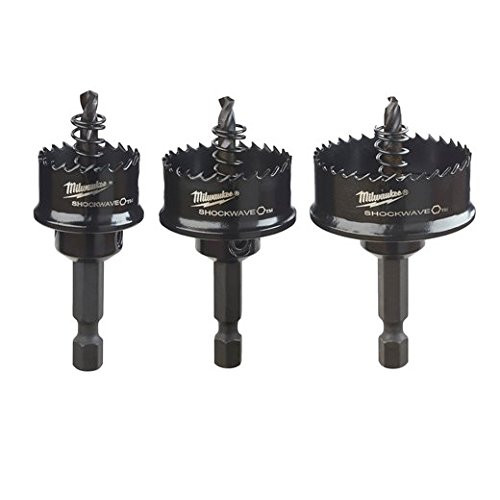 Milwaukee 49-22-4800 Shockwave 3-Piece Kit Impact Hole Saw