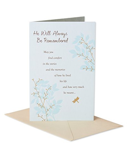 American Greetings She Was Special Sympathy Greeting Card with Foil