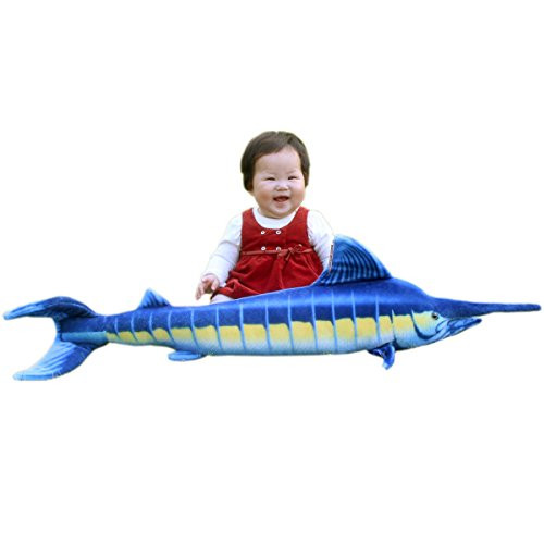JESONN Realistic Giant Stuffed Marine Animals Toys Soft Plush Blue Marlin,39.4" or 100CM,1PC JESONN Realistic Giant Stuffed Marine Animals Toys Soft Plush Blue Marlin,39.4" or 100CM,1PC