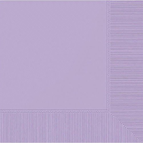 Amscan 2-Ply Lavender Beverage Napkins, 50 Ct. | Party Tableware