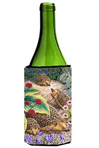 Caroline's Treasures Hedgehogs Wine Bottle Koozie Hugger, 750 ml, Multicolor
