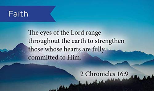 Pass Along Pocket Scripture Cards, Faith, 2 Chronicles 16:9, Pack of 25