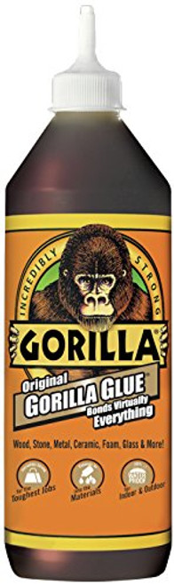 Gorilla Original Gorilla Glue, Waterproof Polyurethane Glue, 36 ounce Bottle, Brown Gorilla Original Gorilla Glue, Waterproof Polyurethane Glue, 36 ounce Bottle, Brown