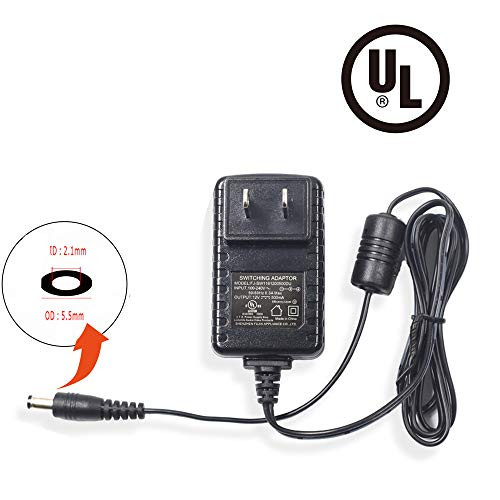 Bechol 12V 500mA Power Security Camera Supply AC/DC Power Adapter for Security CCTV Camera System NVR DVR Converter US