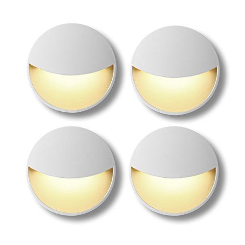 Plug-in LED Night Light Lamp with Auto Dusk to Dawn Sensor, Sensor Light Control 0.2W Warm White for Bedroom, Bathroom, Kitchen, Hallway, Stairs, Energy Efficient, Compact 4-Pack Yellow