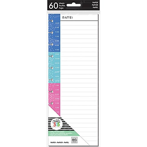 me & my BIG ideas FILB-08 The The Happy Planner Half Sheet Paper, Multicolor