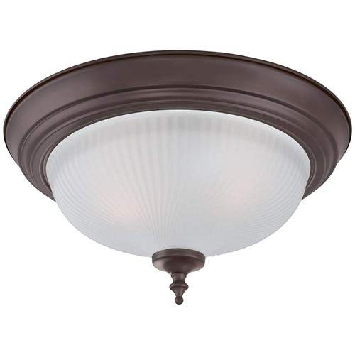 Westinghouse 6344500 Two-Light Indoor Flush Ceiling Fixture (2 Pack), Oil Rubbed Bronze Finish with Frosted Swirl Glass Westinghouse 6344500 Two-Light Indoor Flush Ceiling Fixture (2 Pack), Oil Rubbed Bronze Finish with Frosted Swirl Glass