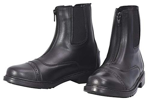 TuffRider Women's Starter Front Zip Paddock Boots, Black, 10