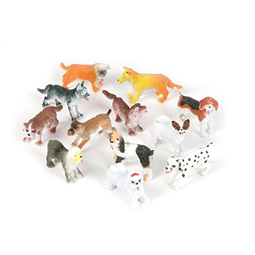 Rhode Island Novelty Plastic Dogs (12) May Vary Party Accessory by Official Costumes